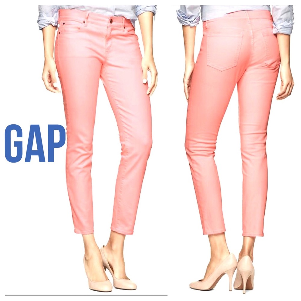 GAP Ankle Legging Jegging Jeans Coral 27